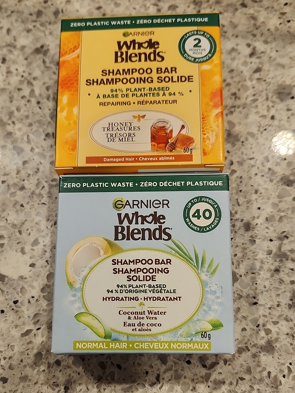 Garnier Whole Blends Shampoo Bar - Coconut Water & Aloe Vera (Blue)